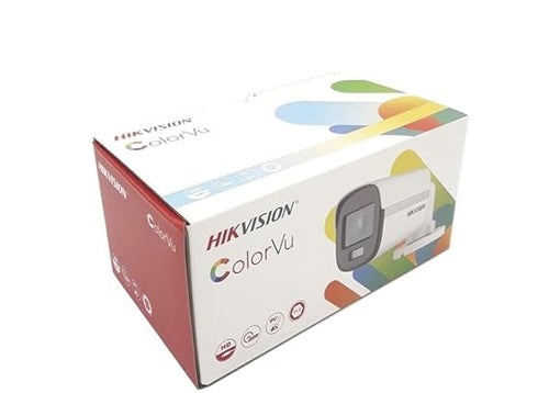 HIKVISION 2MP ColorVu Bullet Camera DS-2CE10DF0T-PFS IP67 White Wired 1Full HD 1080p