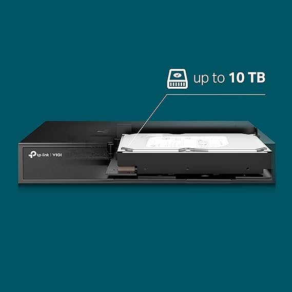 VIGI NVR1008H VIGI 8 Channel Network Video Recorder | H.265+ | 80 Mbps Video Access Bandwidth | Two-Way Audio | Remote Monitoring | ONVIF