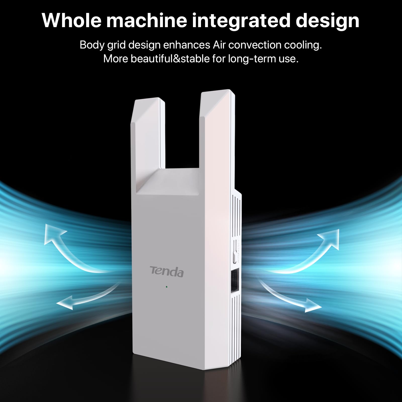 Tenda WiFi Extender N300, WiFi Extender Signal Booster, with Ethernet Port, Up to 800 Sq. Ft.,Single Band WiFi Booster, Repeater Mode&AP Mode,Easy Setup,2.4GHz only(R10-WT)