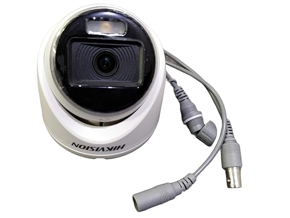 HIK Color-VU DS-2CE70DF0T-PF 2 MP Night Vision Dome Indoor CCTV, Compatible for All HIKVISION 2MP and Above DVRs 3.6 mm Lens and Light Distance 20 m (Wired, White, 1080p)
