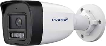 PRAMA PT-NC140D3-N(D2) 4MP Fixed Bullet Network Camera with Advanced IR, IP67, and AI Human/Vehicle Detection | Included PVC Stickers