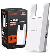 Tenda WiFi Extender N300, WiFi Extender Signal Booster, with Ethernet Port, Up to 800 Sq. Ft.,Single Band WiFi Booster, Repeater Mode&AP Mode,Easy Setup,2.4GHz only(R10-WT)