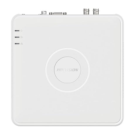 Hikvision DS-7104HGHI-M1/T 4-Channel Turbo HD DVR | 2-Way Audio Support | 1080p Lite Recording | H.265 Pro+ Compression | Motion Detection 2.0 | HDMI & VGA Output | Remote Viewing via Hik-Connect