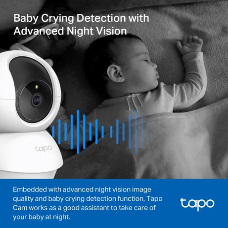 Tapo| TC70 Pan/Tilt Home Security| Wi-Fi Camera