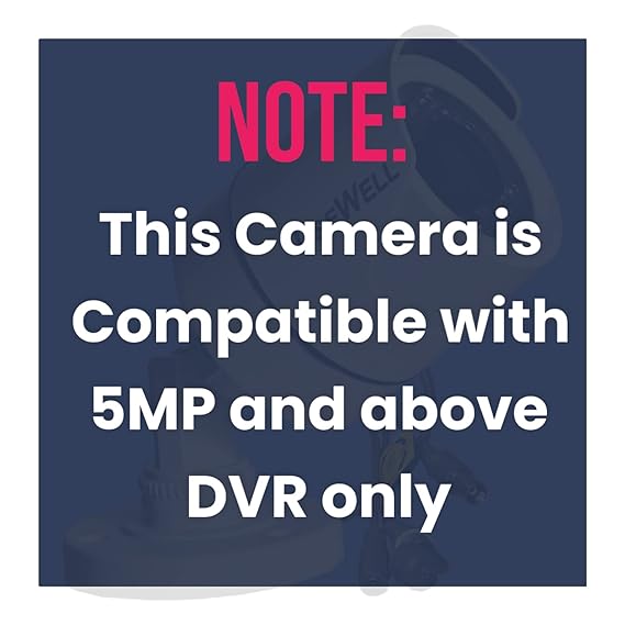 HIKVISION 5Mp/1080p [Built-in Audio Mic | Color Night Vision] Outdoor Wired Color CCTV Camera for Dvr, Ds-2Ce70Kf0T-Pfs White