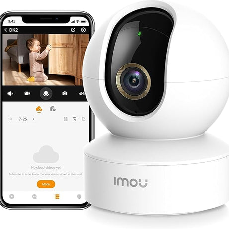 Imou 4MP 2.5K QHD Image Smart CCTV Security WiFi Camera for Home, 360° Coverage, AI Human Detection, Siren Alarm, Night Vision 10M, 2-Way Talk, Get 256GB SD Card Free