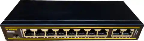 FYBER FYA-82FE 8 Ports 100 Mbps Unmanaged Network Switch (Black)