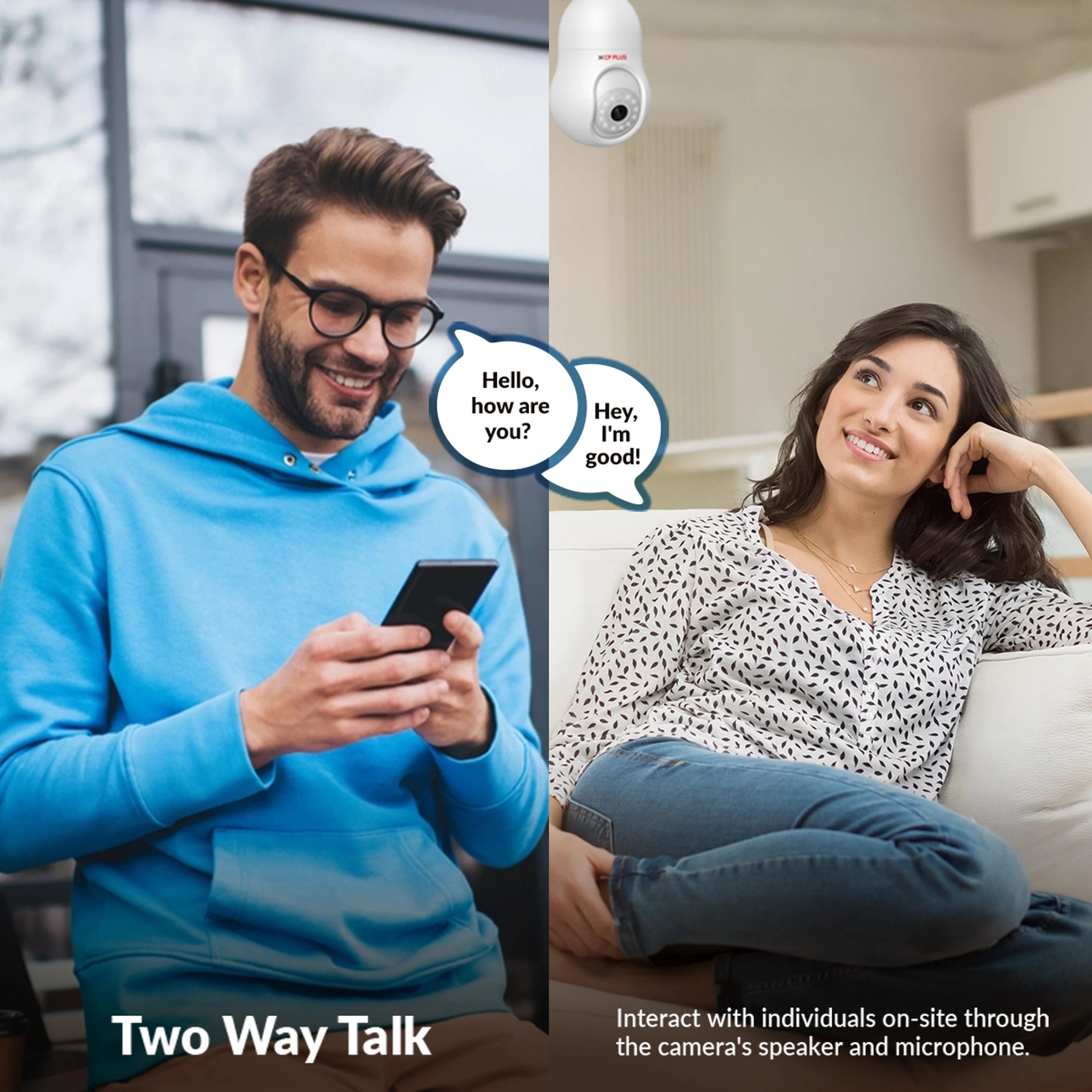 CP PLUS 3 MP Resolution Smart Wi-fi Bulb Security Camera | 360° View | 2 Way Talk | Motion Tracking & Detection Alert | Built-in Siren | Advanced Night Vision | CP-T31A